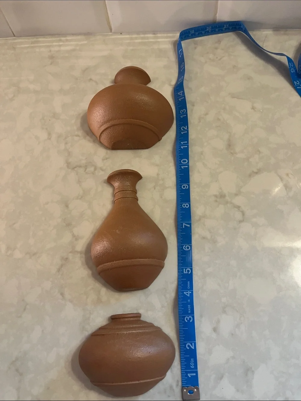 Home Interiors Homeco 3 wall vases/decor add flowers.  Ready to hang